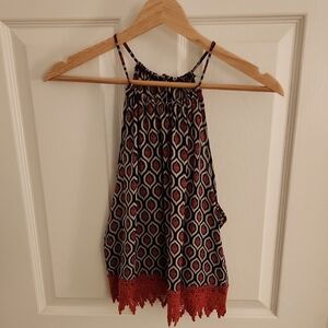Chic Boho Patterned Halter Top